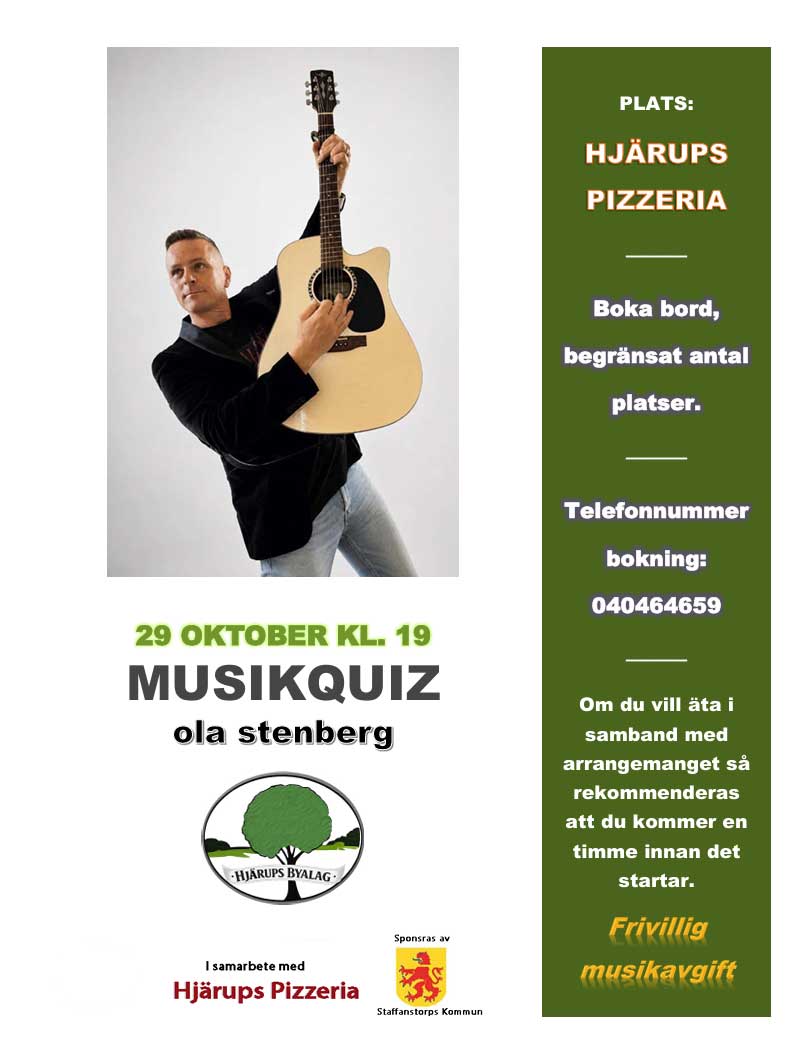 Musikquiz med Ola Stenberg